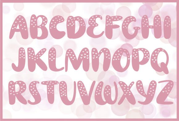 Lovely Story Font PNG with transparent background - Preview 1
