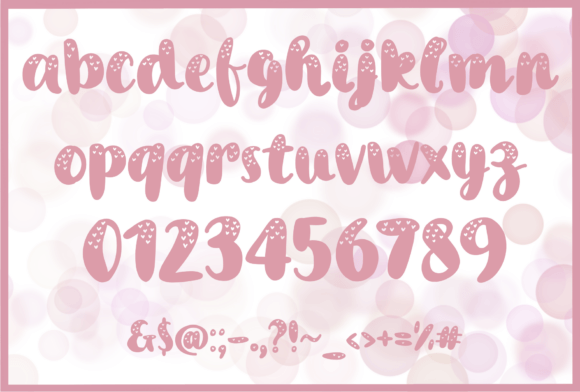 Lovely Story Font PNG with transparent background - Preview 2