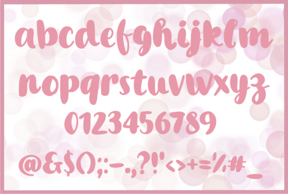 Lovely Story Font PNG with transparent background - Preview 4