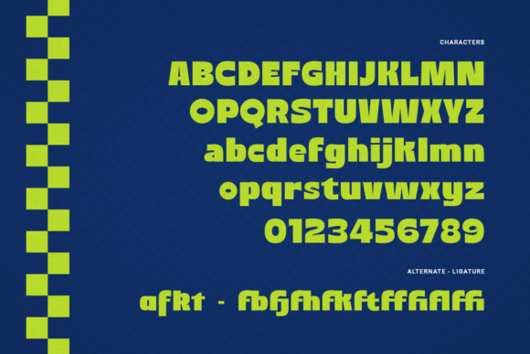 Migrain Font PNG with transparent background - Preview 1