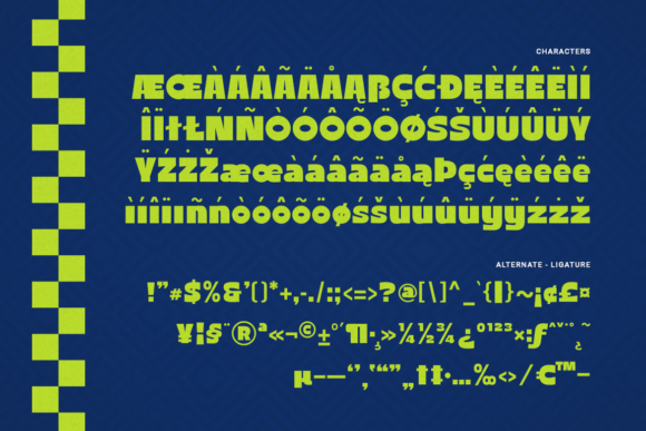 Migrain Font PNG with transparent background - Preview 2