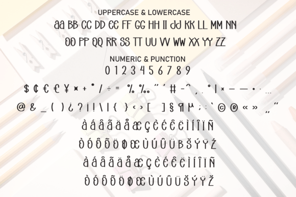 Modern Branding Font PNG with transparent background - Preview 6