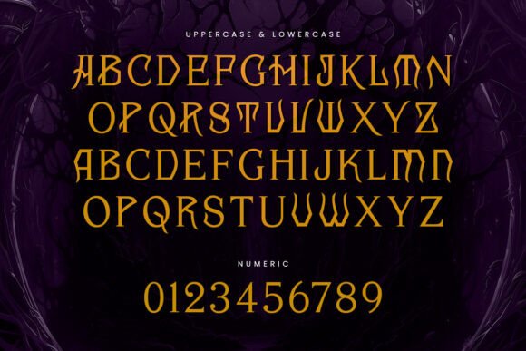 Mosacy Magic Font PNG with transparent background - Preview 1