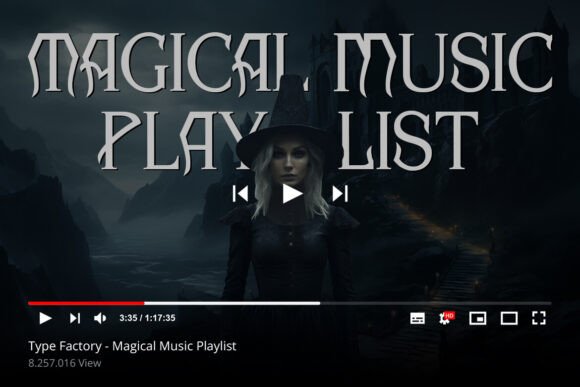 Mosacy Magic Font PNG with transparent background - Preview 3