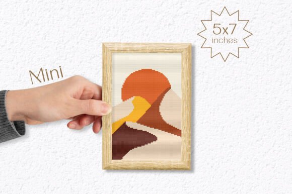 Mountain Landscape Cross Stitch Pattern