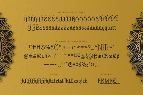Moutala Font PNG with transparent background - Preview 2