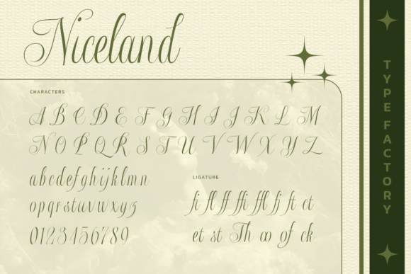 Niceland Font PNG with transparent background - Preview 1