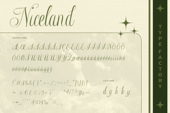 Niceland Font PNG with transparent background - Preview 2