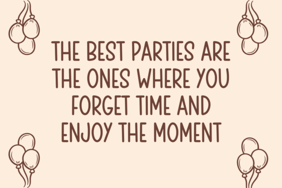 Party Lovely Font PNG with transparent background - Preview 1