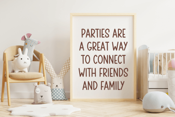 Party Lovely Font PNG with transparent background - Preview 3