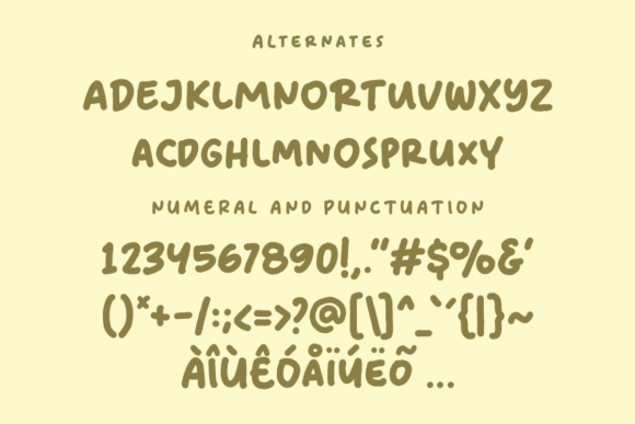 Picknick Font font preview - 6