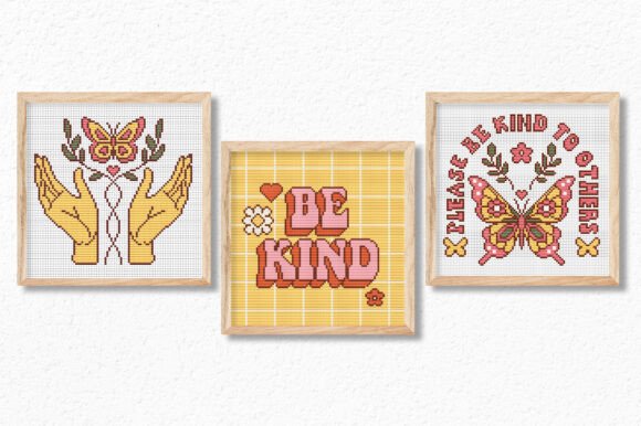 Retro Butterflies Cross Stitch Patterns