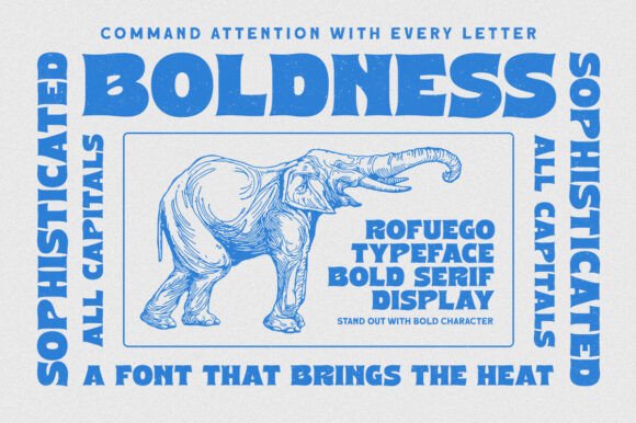 Rofuego Font PNG with transparent background - Preview 1