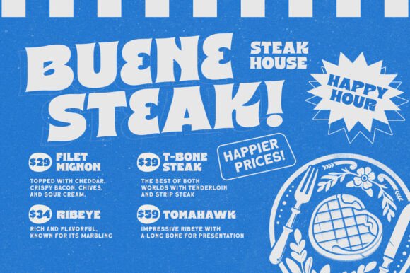 Rofuego Font PNG with transparent background - Preview 3