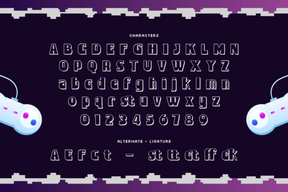 Rolegict Font PNG with transparent background - Preview 1