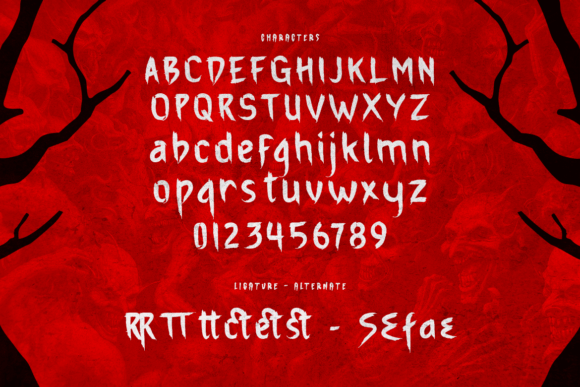 Sepattan Font PNG with transparent background - Preview 1