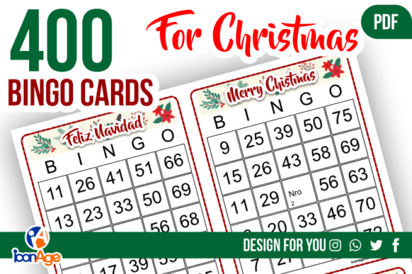 BIngo Cards 400 for Christmas