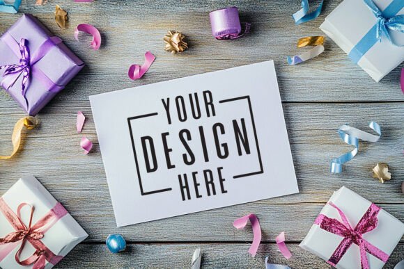 Birthday Invitation Card Mockup