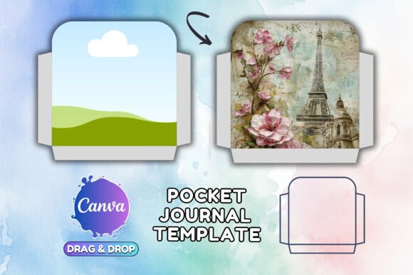 Canva POCKET Junk Journal Folio Template