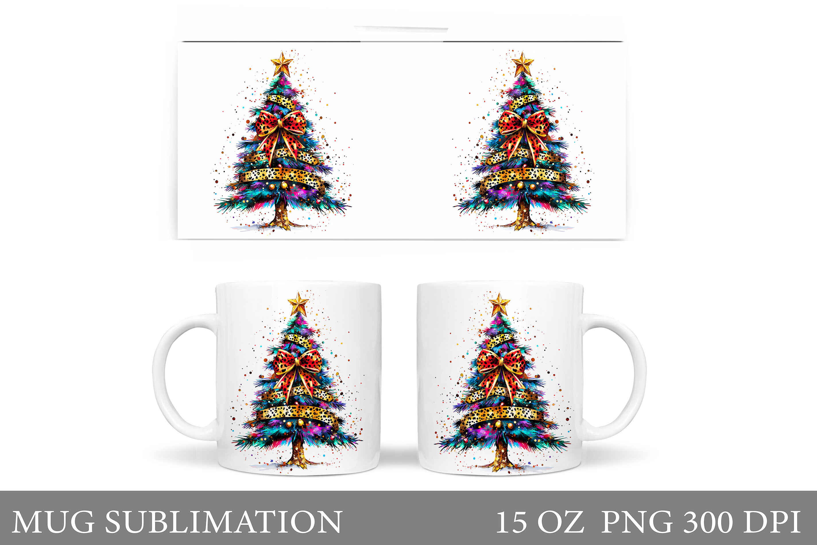 Christmas Tree Mug Design Graphic by shishkovaiv · Creative Fabrica