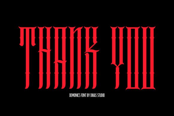 Demonics Font - Preview 6