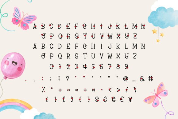 Fox Miniheart Font - Preview 6