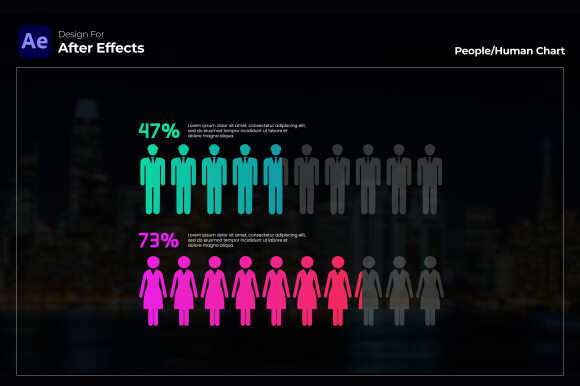 Human Chart Infographics | After Effects Graphic by gatamotion ...