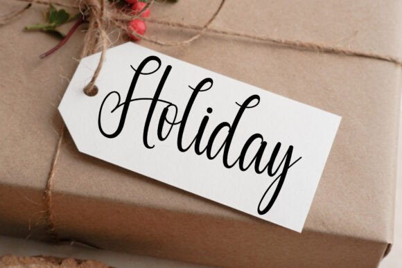 Impact Christmas Font PNG with transparent background - Preview 1