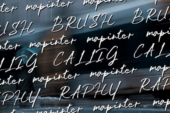 Jan Satipo Brush Font PNG with transparent background - Preview 2