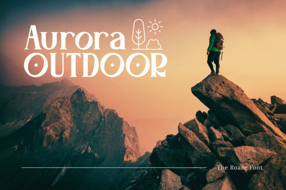 Roaze Font PNG with transparent background - Preview 2