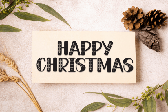 Santa Ornament Font PNG with transparent background - Preview 4