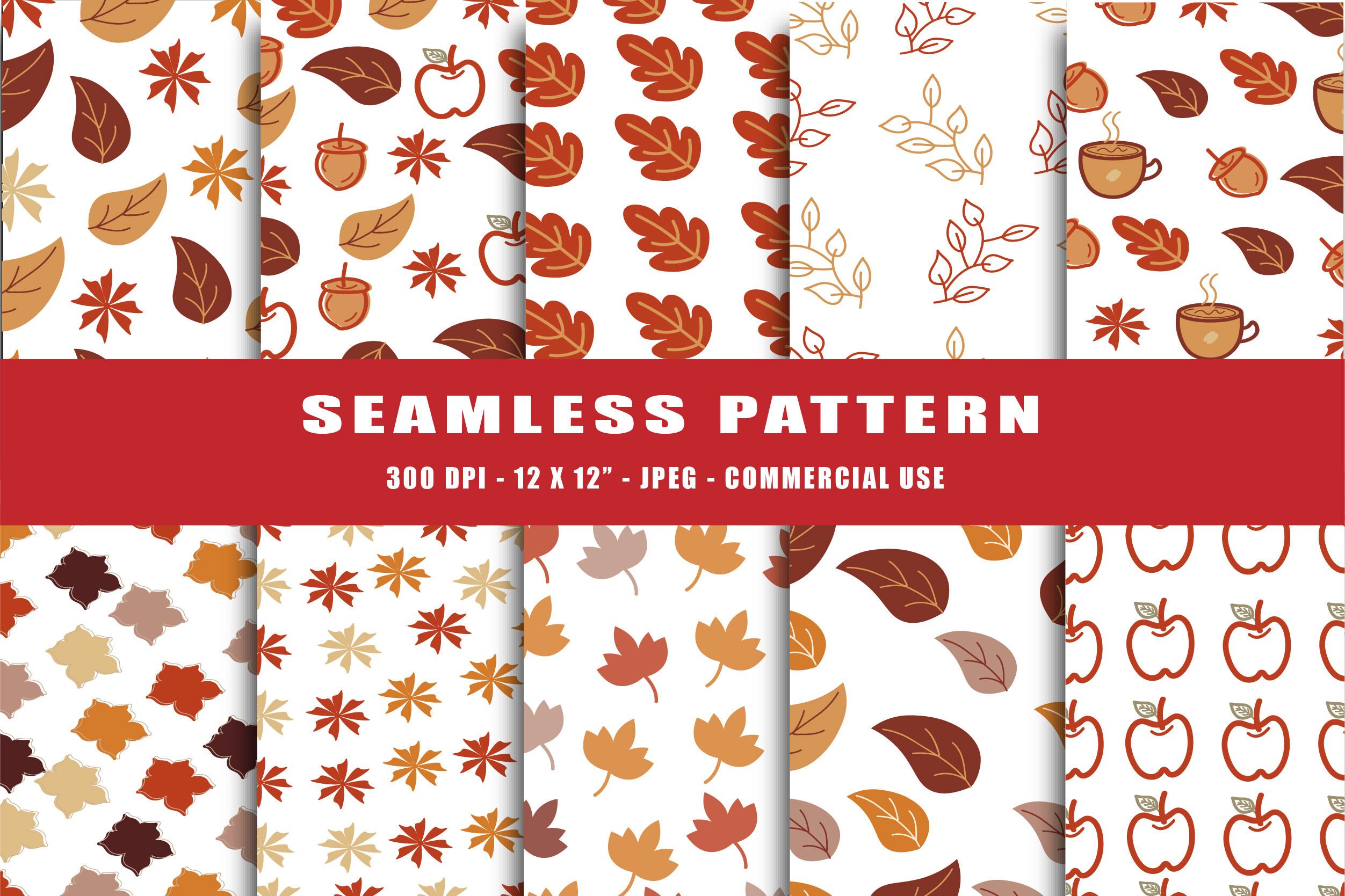 Seamless Autumn Digital Paper Graphic by Nendiemeliaa · Creative Fabrica