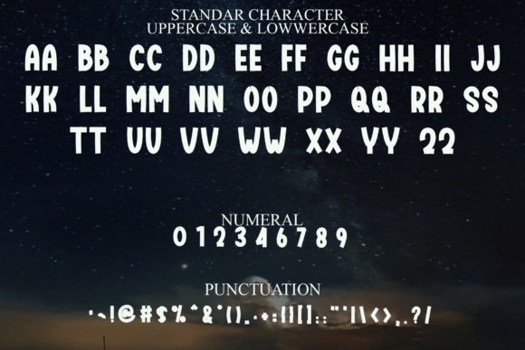 Season Snowing Font PNG with transparent background - Preview 2