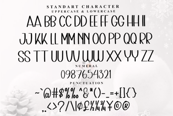 Snow People Font PNG with transparent background - Preview 4