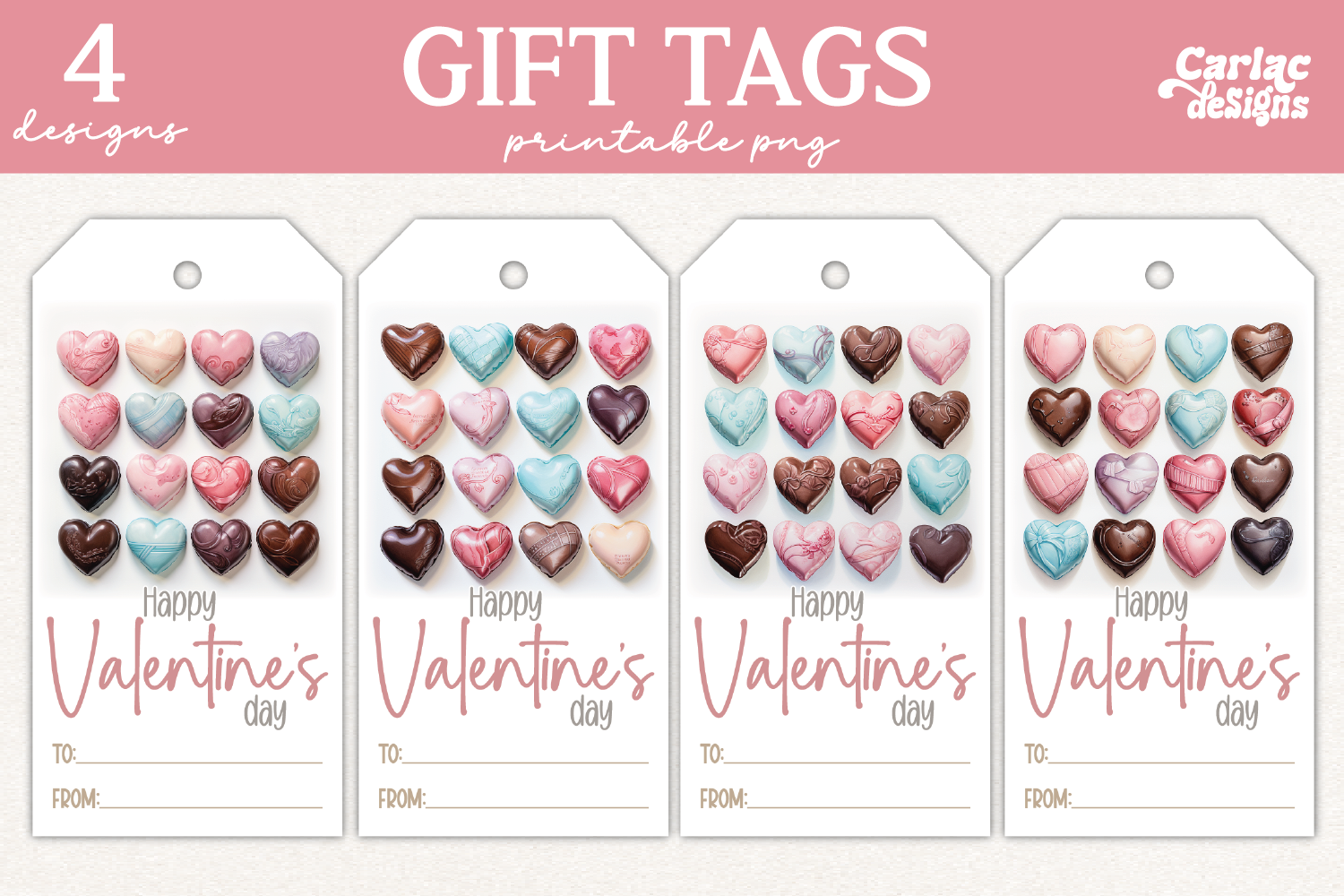 Valentines Day Gift Tags Graphic by Carla C Designs · Creative Fabrica