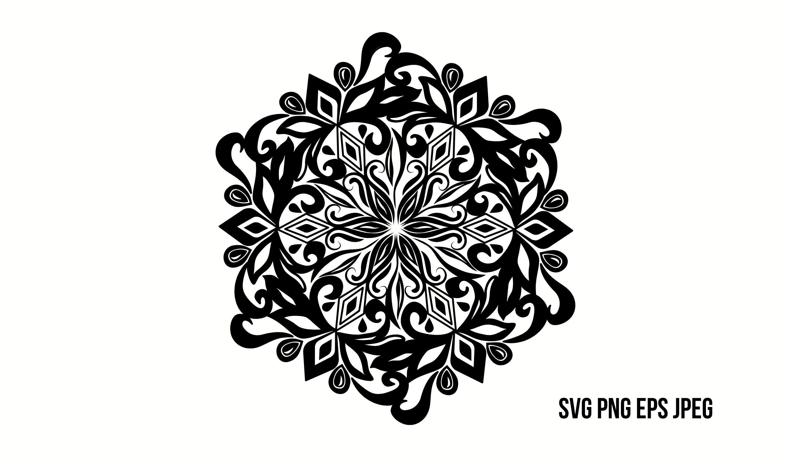 Balck Round Pattern Black Round Pattern Graphic by aneisspiaf · Creative Fabrica
