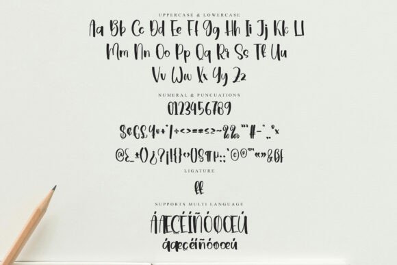 Alphabet Written Font - Preview 5