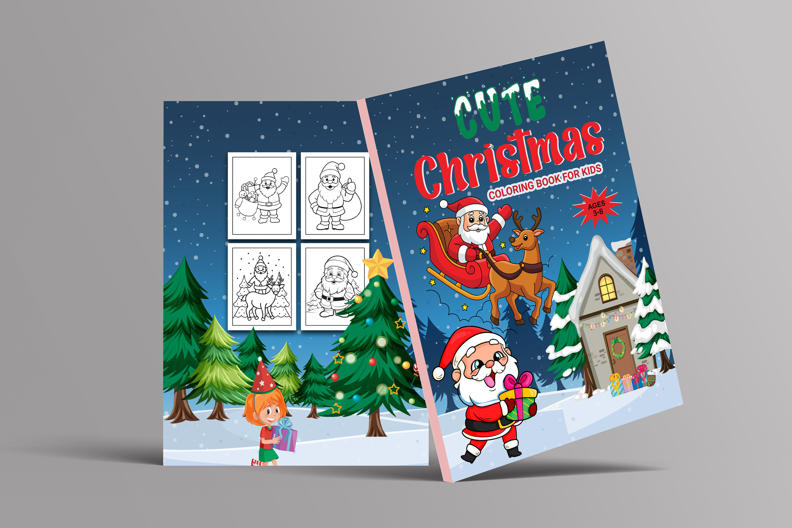 Amazing Santa Claus Coloring Book Cover