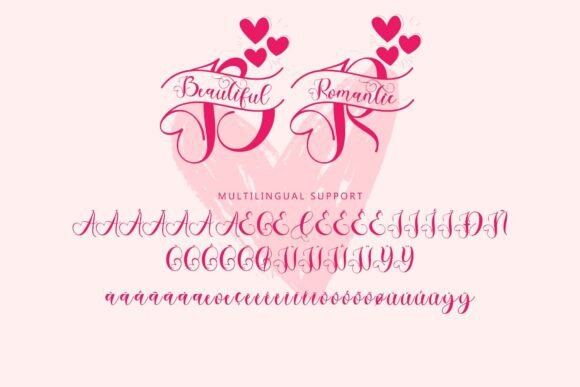Beautiful Romantic Monogram Font - Preview 6