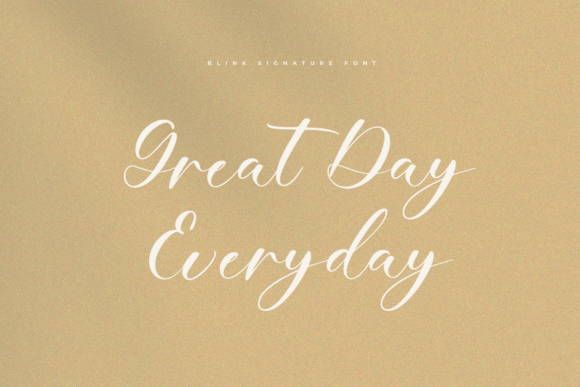 Blink Signature Font - Preview 2