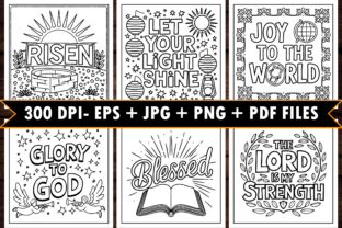 Bold and Easy Bible Verse Coloring Pages Graphic by PixelQuill ...