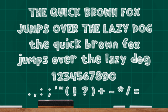 Chalk Sketch Font - Preview 3