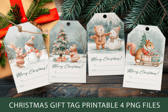 Christmas Gift Tags, Christmas Labels
