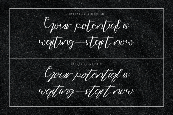 Cyrene Syla Font PNG with transparent background - Preview 3