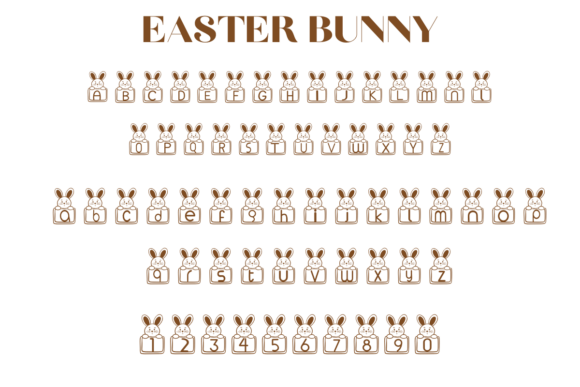 Easter Bunny Font - Preview 1