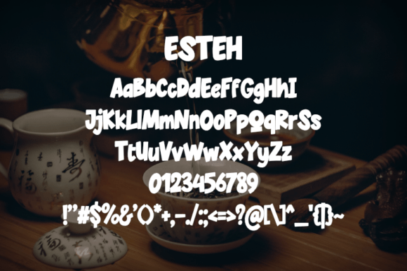 Esteh Font - Preview 1