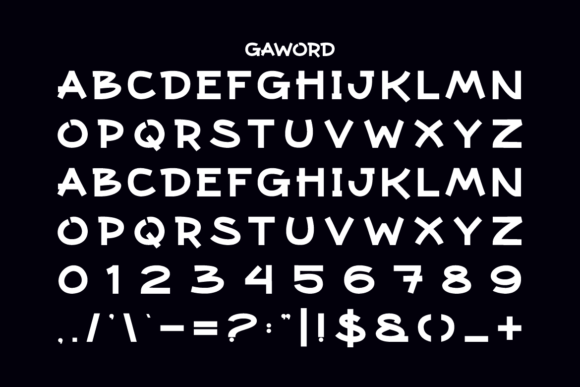 Gaword Font - Preview 2