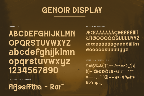 Genoir Font - Preview 1