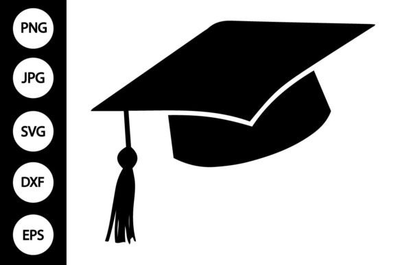 Graduation Cap SVG Grafik Plotterdateien Von MYDIGITALART13