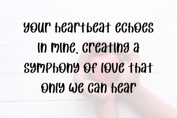 Heart Beats Font - Preview 1